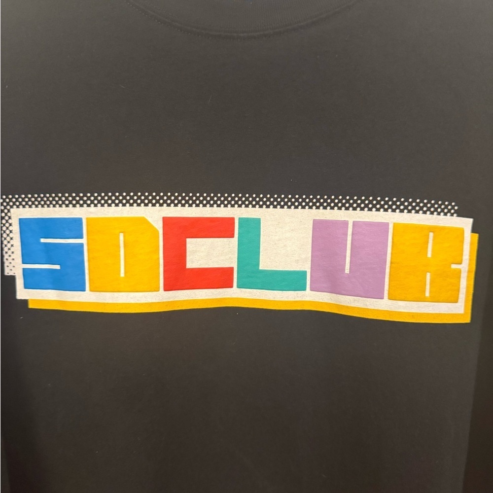 SnowDay Club Black T-Shirt XXL – Worn Once, Excellent Condition - Picture 2 of 5